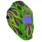 Metal Man Big Window 8735 Auto Darkening Welding Helmet - Purple/Green Flame APG8735SGC - alternate 1